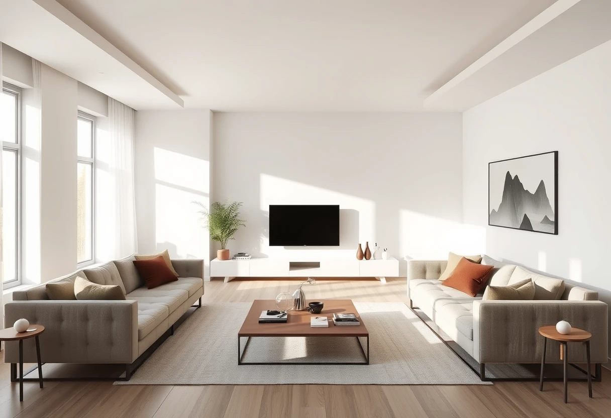 Čist i uredan dnevni boravak